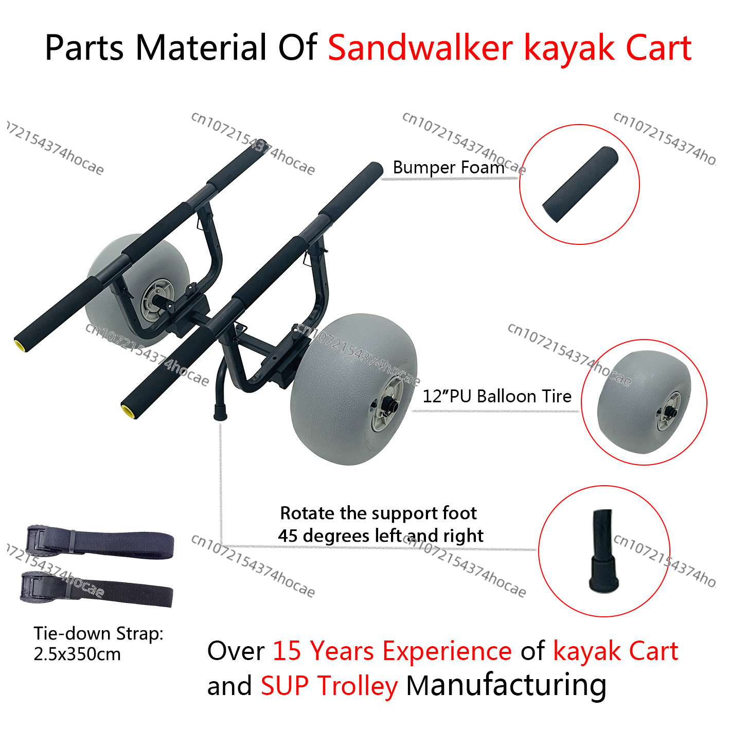 Foldable Kayak Cart Trolley Be - Fishing Kayak Cart 评论和价格