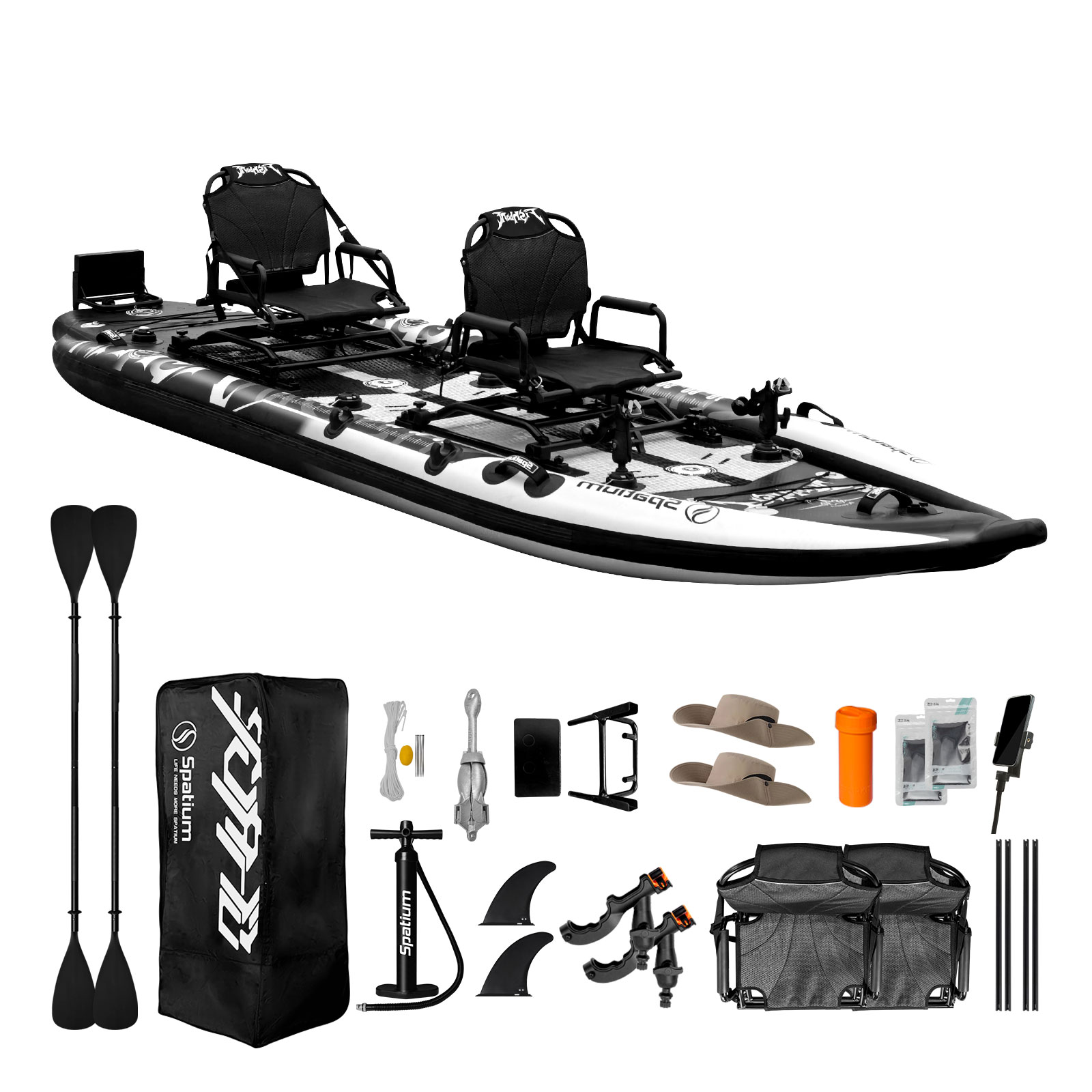 Inflatable 2 Person Fishing Pa - Fishing Kayak Paddle 评论和价格